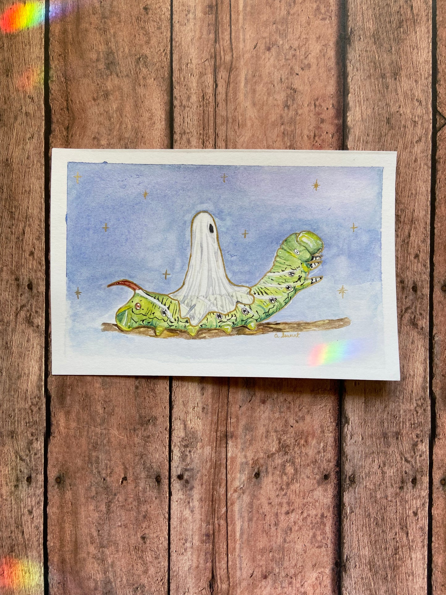 Caterpillar Ghost - Original Painting