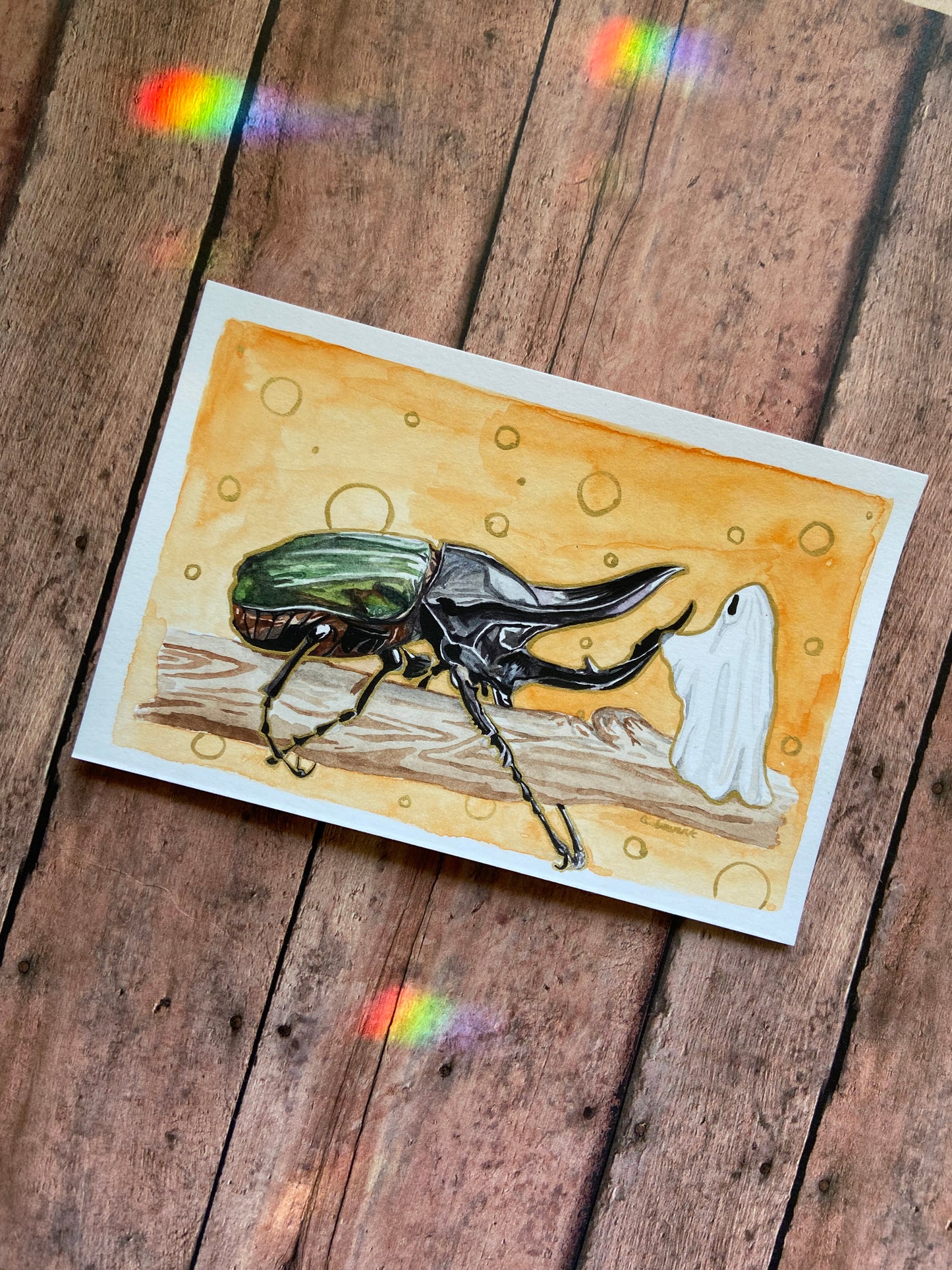 Atlas Beetle Ghost - Original Painting