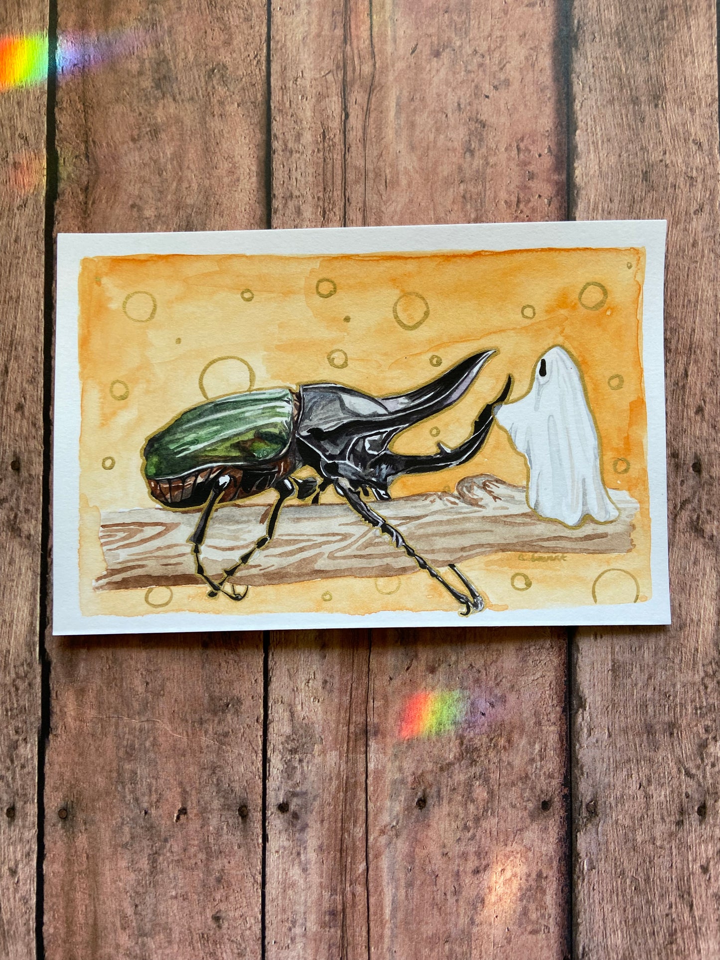 Atlas Beetle Ghost - Original Painting