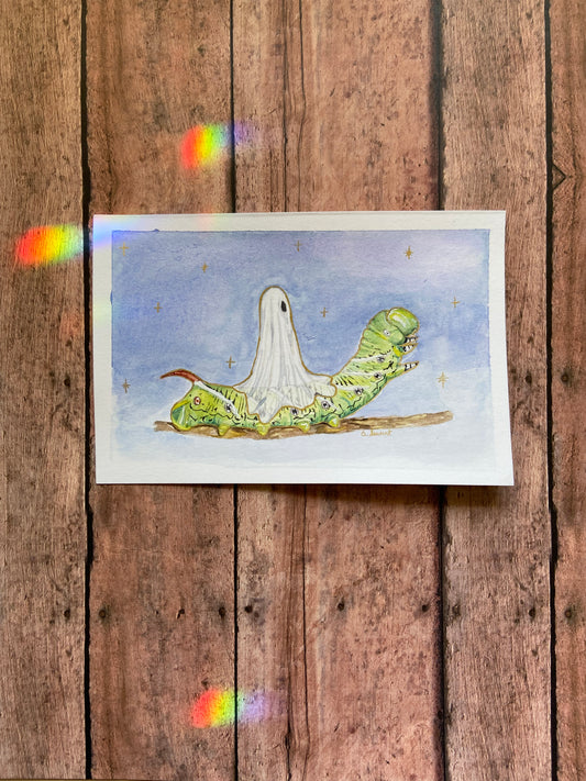 Caterpillar Ghost - Original Painting