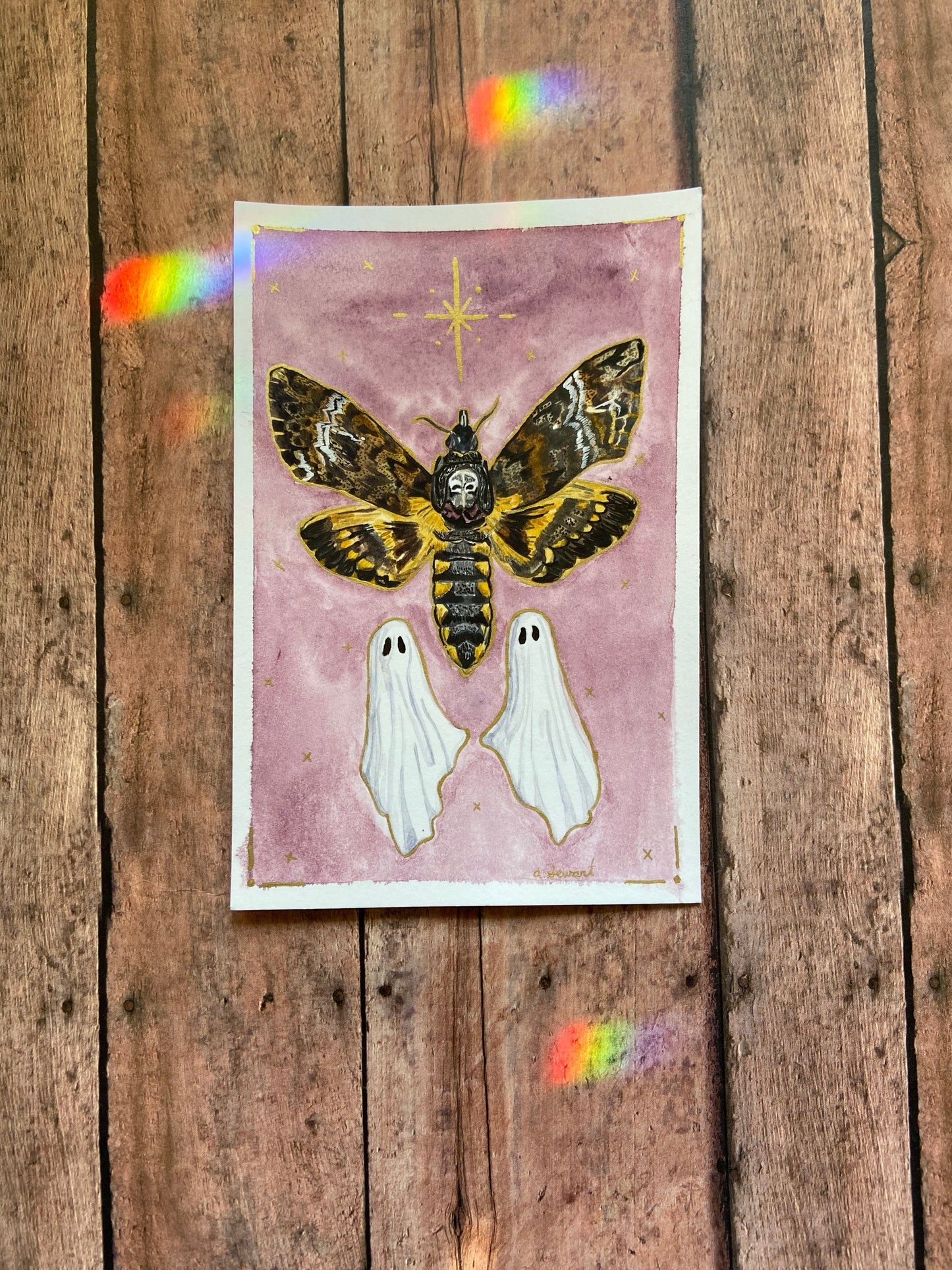 Death’s Head Hawkmoth Ghosts - Original Painting