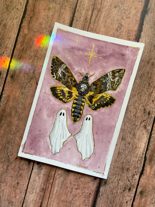 Death’s Head Hawkmoth Ghosts - Original Painting