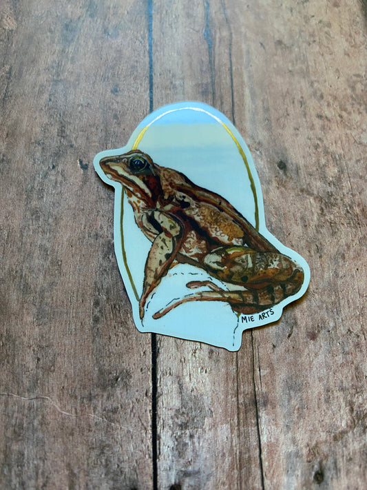 Wood Frog Sticker