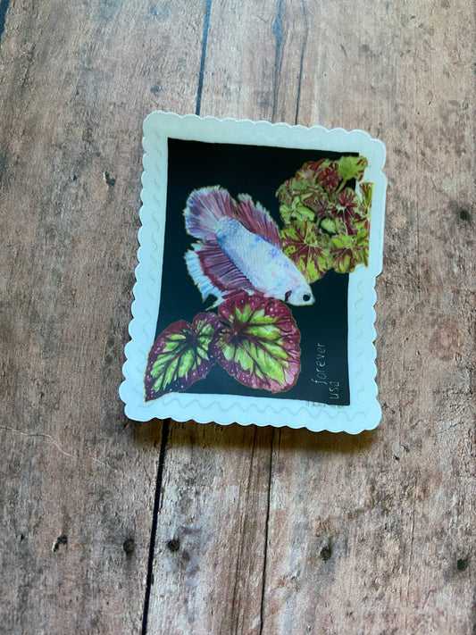 Betta and Begonia Stickers