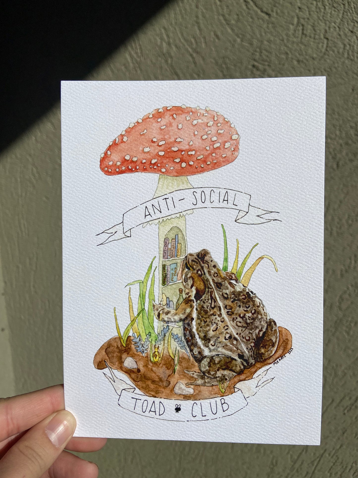 Anti-Social Toad Club Print (5x7)